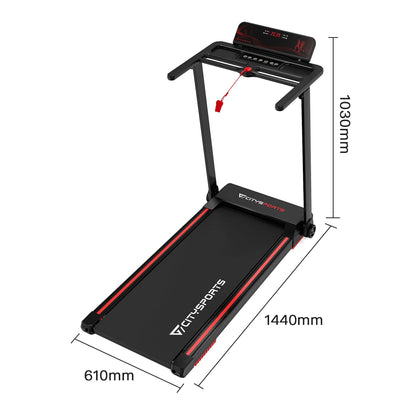Tapis de Course Pliable 1400W,CITYSPORTS WP9